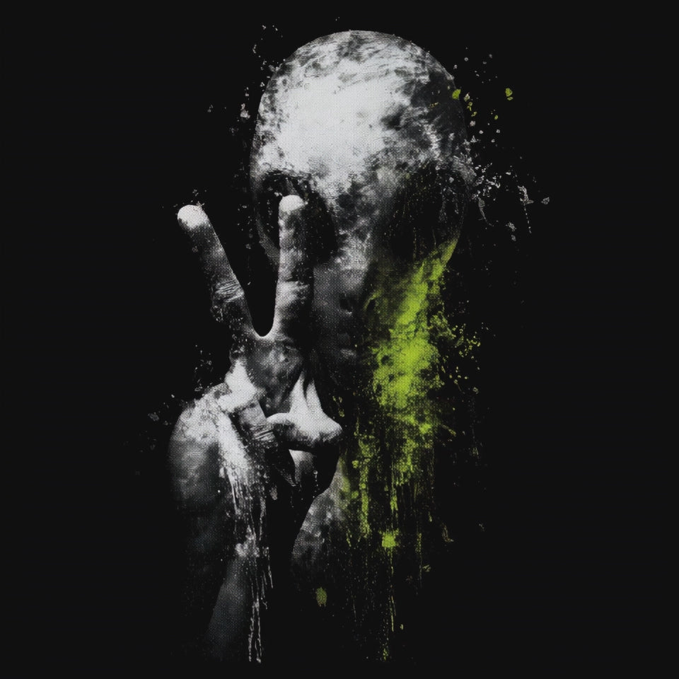 Alien Peace Sign T-Shirt