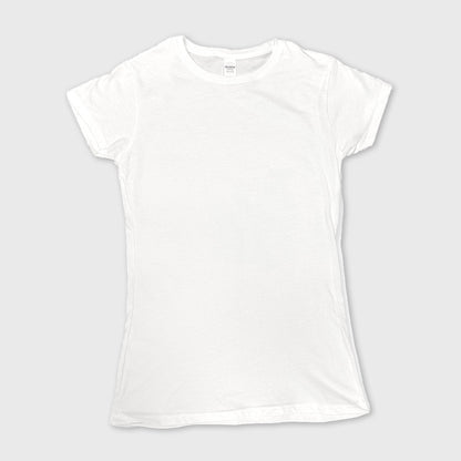 Women's Fit Softstyle 100% Cotton Tee | White or Black