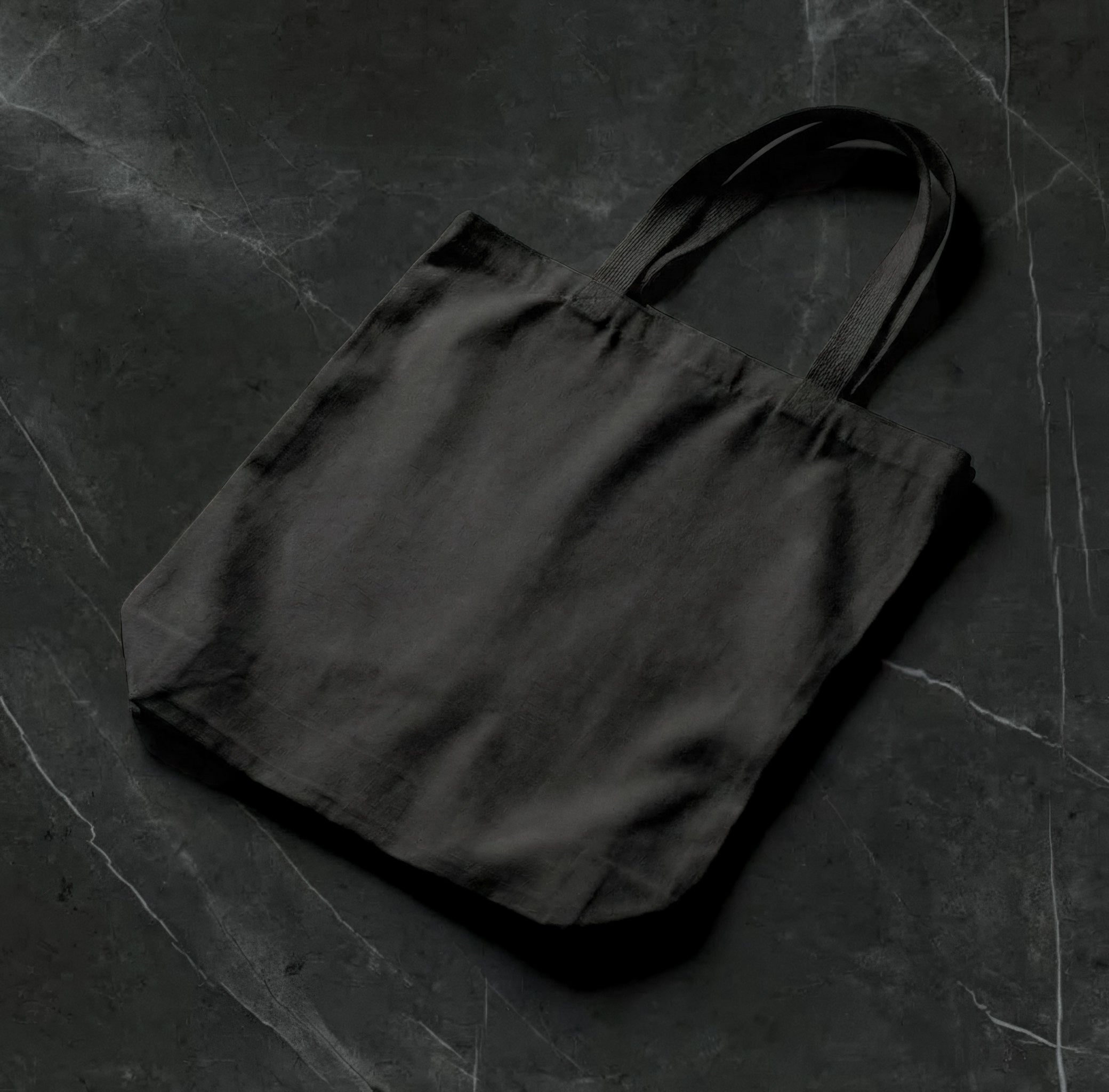 Lightweight Black Canvas Tote Bag | 100% Cotton
