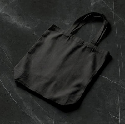 Lightweight Black Canvas Tote Bag | 100% Cotton