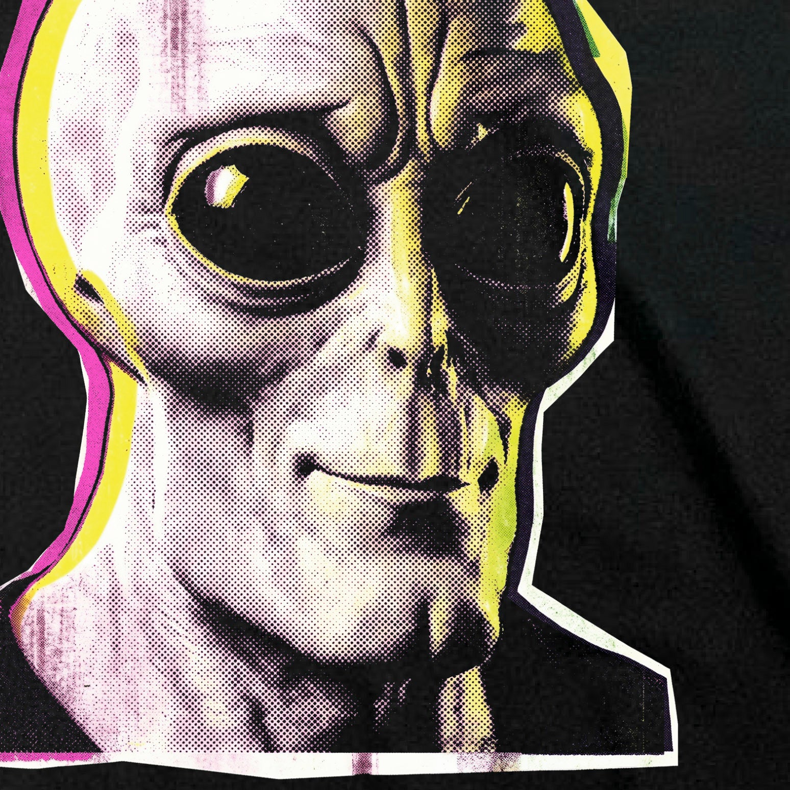 Alienmaxxing | Glitch Alien Graphic T-Shirt | Printed in Toronto