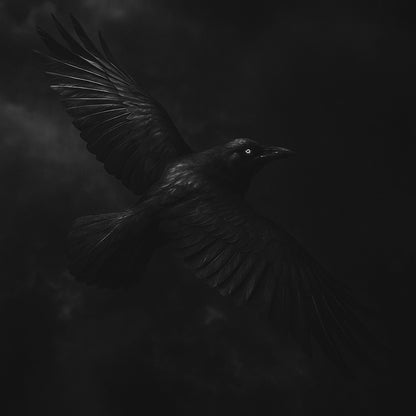 Raven Black on Black Matte T-Shirt