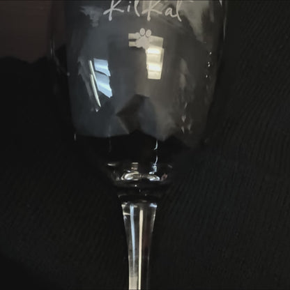 Custom Engraved Wine Glass – 11oz Tulip Design