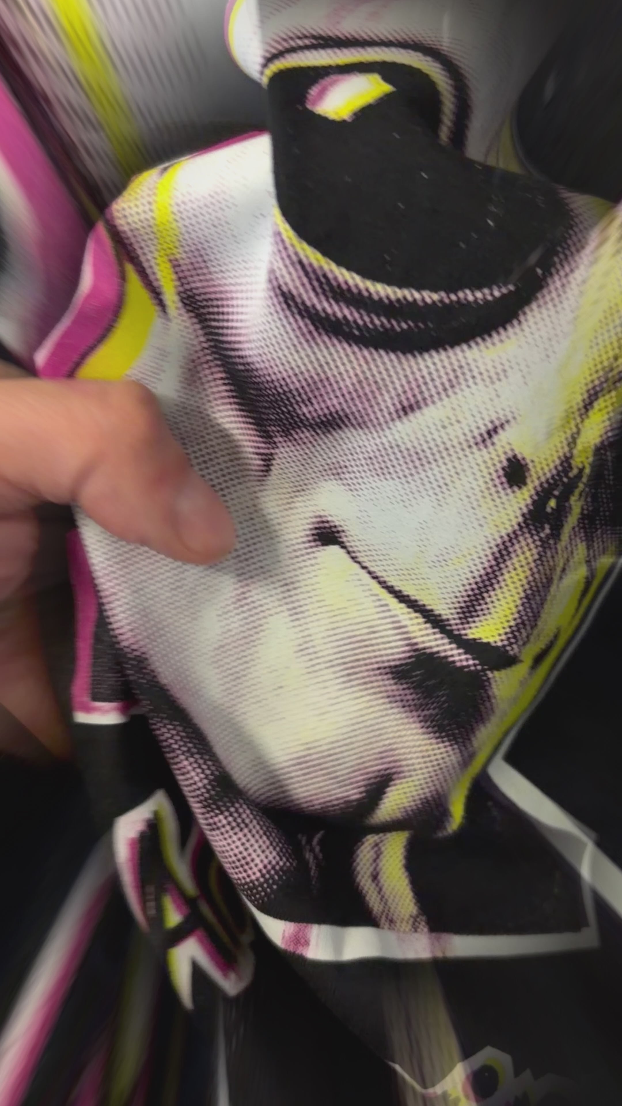 Load video: Alienmaxxing | Glitch Alien Graphic T-Shirt | Printed in Toronto