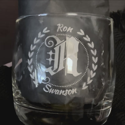 Minimalist Custom Engraved Whisky Glass 10oz