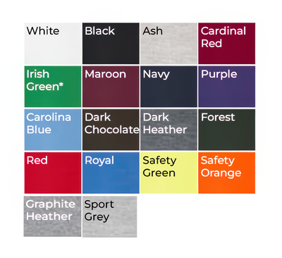 Full-Zip Hooded Sweatshirt | Heavy Blend color options including white, black, cardinal red, navy, and more.