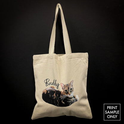 Noirtees by Noir et Noir, photo of a customized natural heavyweight totebag - Front 2