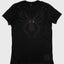 Noir et Noir Tentacles Black on Black Matte Print octopus design Front T-Shirt view